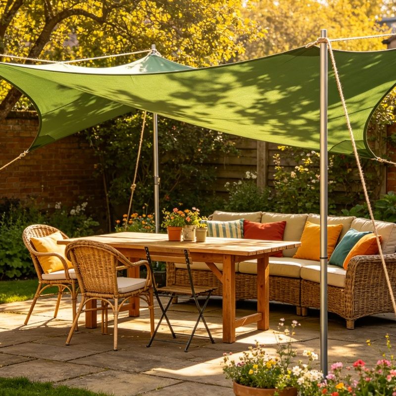 HDPE UV Protection Shade Sails ສໍາລັບ camping Sun Shade Hotels Gardens Patios Swimming Pools
